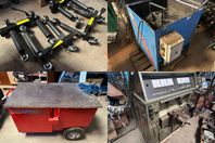 Hydraulisk fordonslyftare, Motordelstvätt, Vagn & Generator