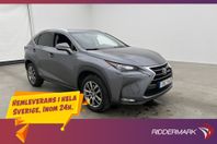 Lexus NX 300h AWD 197hk Skinn Kamera Navi Keyless Låg-Skatt