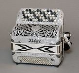 Dragspel lite beg Dise "Pearl 40"  dekor Fraktfritt