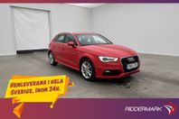 Audi A3 1.4 TFSI 125hk S-Line Värmare Sensorer Låg-Skatt