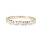 Diamantring i 18k vitguld på totalt ca 0.25 ct diamanter
