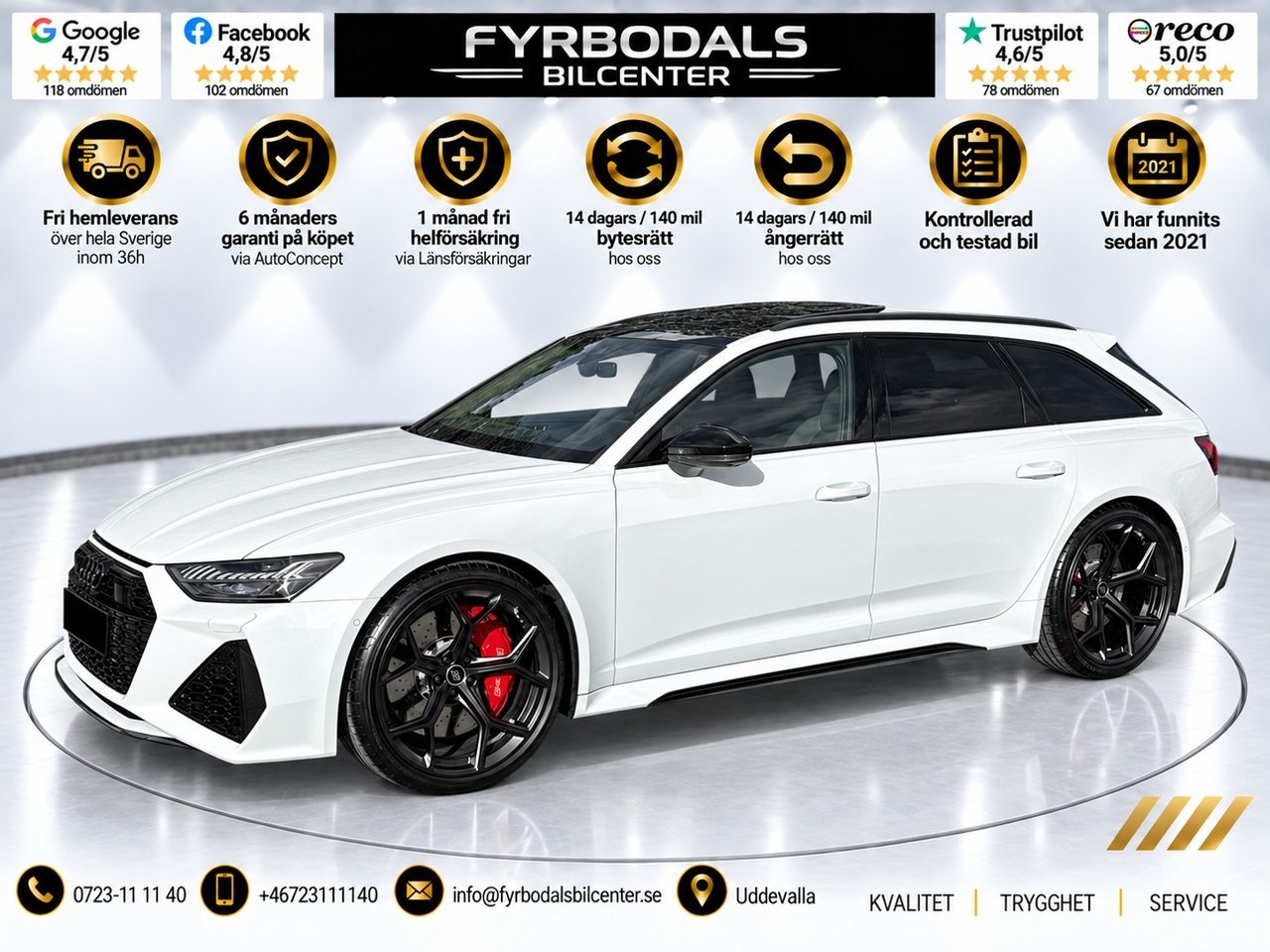 Audi RS6 Performance 630hk Qu...