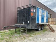 Depåvagn / Personalvagn med tank 4m3