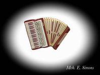 Nyservat Pianodragspel - Pianett med äkta Musette