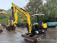 Grävmaskin Yanmar B25V med redskap & transportsläp