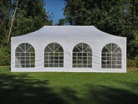 Snabbtält FleXtents Steel 4x8m vit, inkl. 4 sidor
