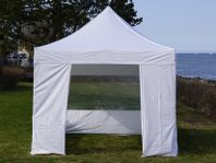 Snabbtält FleXtents Basic v.3, 3x3m vit, inkl. 4 sidor