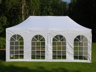 Snabbtält FleXtents Basic v.3, 3x6m vit, inkl. 4 sidor