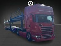 Scania 410 , Biltransport , bil trailer, Ekipage