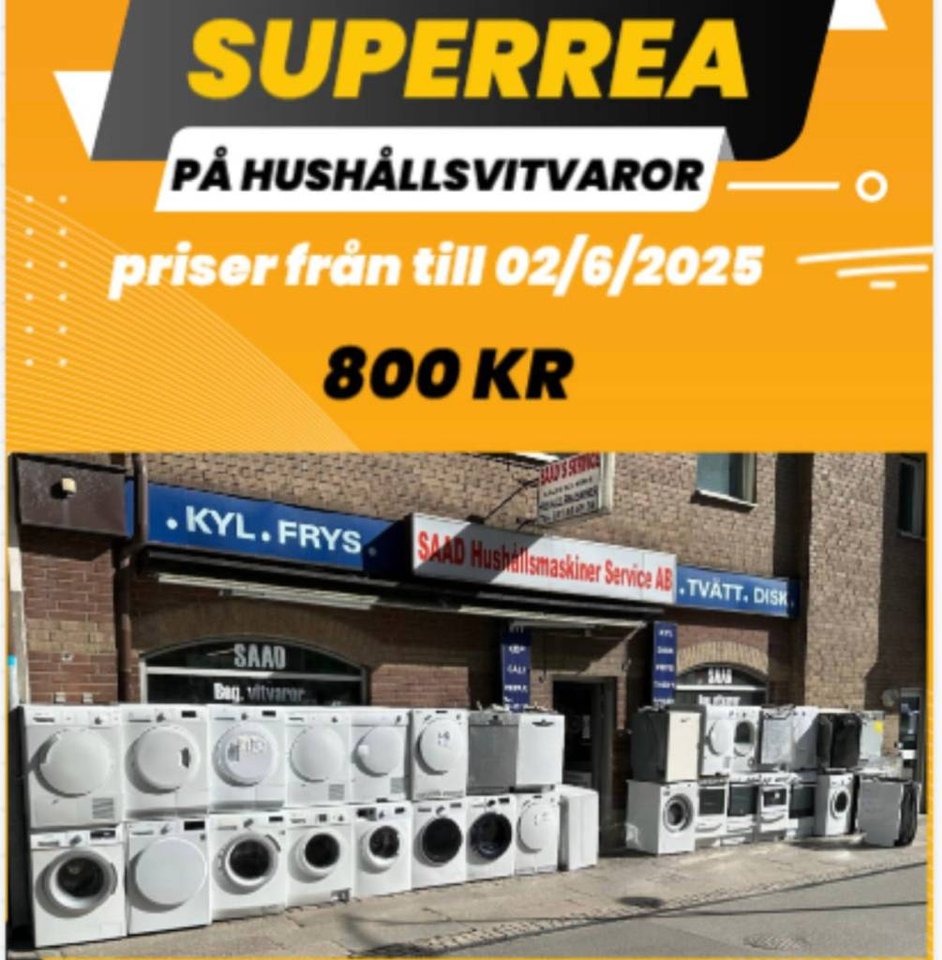 Saad Service har 50% rea på a...