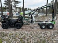 QvenneKampanj AvestaVagnen Forester Plus ATV-Timmervagn
