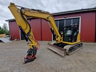 CAT 308 NG, 2021, 2800h, Mycket redskap, Bandstyrning