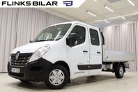 Renault Master 145HK Dubbelhytt 7-Sits Flak Drag 1Ägare Moms