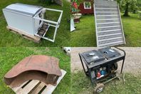 Varmvattenberedare, Aluminiumramp, Smalskopa, Elverk