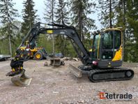 Grävmaskin Volvo ECR58D - 2017 med tillbehör