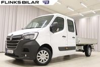 Renault Master dCi 150HK Dubbelhytt 7-Sits Flak Värmare Moms