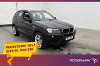 BMW X3 xDrive20d 184hk Pano HiFi Dragkrok Navi Rattvärme
