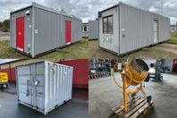 Bod, Container, Bruksblandare, Saxlift m.m