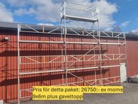 Beg Byggställning 9x6m + gaveltopp  26 750:- ex moms
