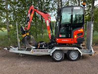 Säljes: Grävmaskin 2 Ton, Kubota KX019-4 rotortilt.
