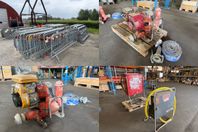 Kravallstaket, Membranpump, Membranpump, Elcentraler m.m