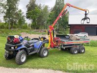 Terrängskoter POLARIS ATP 500 med kranvagn