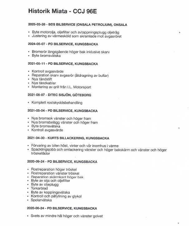 Mazda MX-5 1.6 Manuell, 110hk, 2000