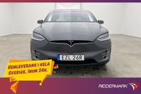 Tesla Model X Long Range 7-Sits Luftfjäd Ljus Interiör Drag