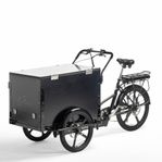 Cargobike Box Electric lastcykel med lock