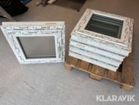 Fönsterparti 5st badrumsfönster Enomic 6x6 kl
