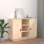 vidaXL Byrå 100x40x75 cm massiv furu (SKU820132)