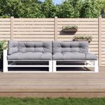 vidaXL Pallet Cushions 5 pcs Grey Fabric (SKU360778)