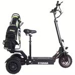 Golfscooter Strada med 3 hjul, inklusive golfbagshållare