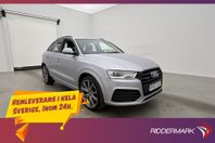 Audi Q3 TDI Quattro S-Line Sensorer Halvskinn 0.56l/mil