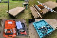 Transportvagn, Mätinstrument, Dyckertpistol 2st m.m