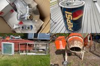 Parti med blandare, Dryckeskyl, Fönsterparti för altan m.m