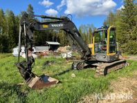 Grävmaskin Volvo ECR88 med redskap