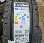 205/55R16 sommardäck Goodyear EFFICIENT GRIP 1200kr styck