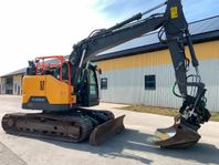 Volvo ECR145EL grävmaskin, rototilt, c-smörj