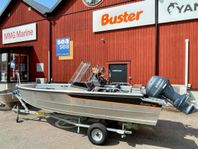 Buster M2 2022 Yamaha F40 2023 TK BV650 30km båtvagn