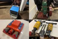 Avfuktare, Dieselmotor & Tryckluftsspettsmaskiner m.m.