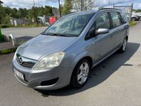 Opel Zafira 1.8.  Svensksåld, 7 -sits, MPW, Välservad, Vdäck