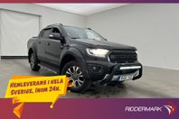 Ford ranger Wildtrak 2.0 213hk 4x4 Värm Drag Lastsläde Moms