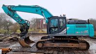 Kobelco SK 300 LC med grävsystem , våg , redskap