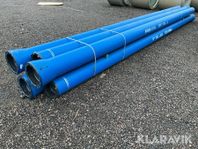 Segjärnsrör Pam 6 st, 6000x200 mm