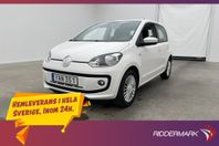 Volkswagen UP! 1.0 75hk Navi Parkeringssensorer Farthållare