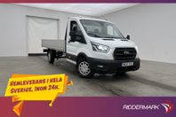 Ford Transit 350 170hk FLAKBIL Värm 3-Sits Drag CARPLAY Moms
