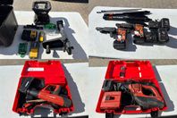 Rotationslaser, Skruvautomater, Bultpistol & Kombimaskin