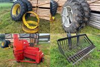 Dubbelmontage, Kastfläkt, Stengrep, Släntklippare & Slitdel