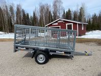 Nätgrindsvagn Muuli 1250XL+Nätgrind/Gallergrind 90cm, 80km/h
